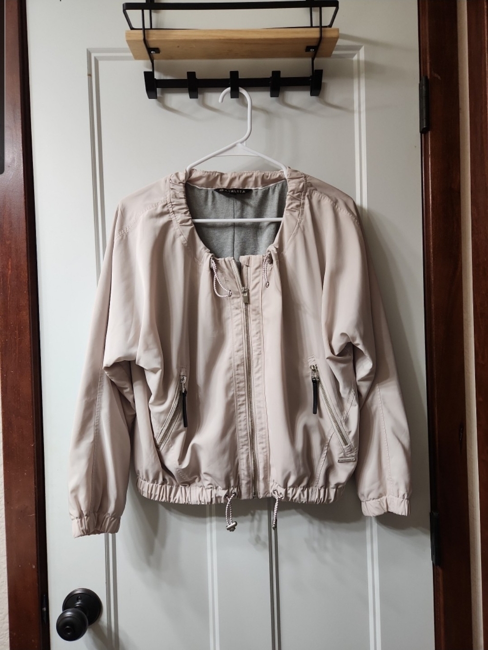 Athleta Bomber Jacket with Drawstrings